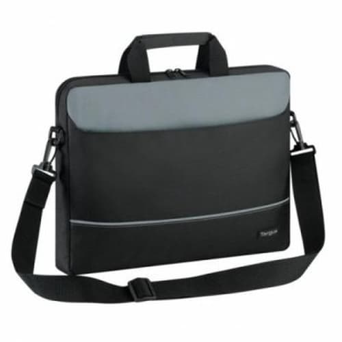 15.6" Intellect Topload Laptop Case - Black/Grey