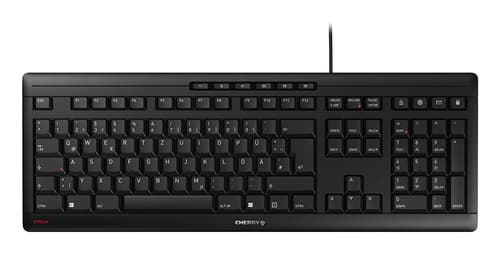 CHERRY STREAM Tastatur - Verkabelt QWERTZ - Schwarz