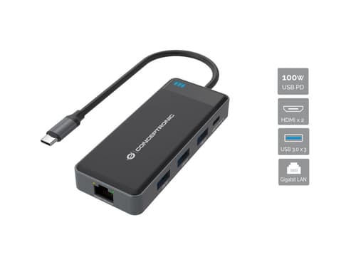 CONCEPTRONIC Station d'accueil 7-en-1 USB-C 100W