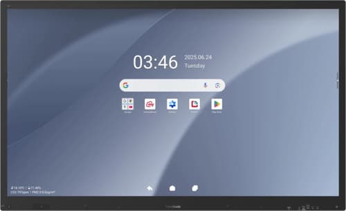 ViewBoard 63 serie touchscreen 65 inch UHD - Android 15.0 - PCAP 500 nits - USB-C - DP