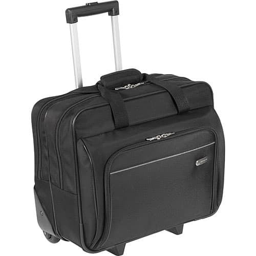 15.6 inch Executive Rolling Laptop Case - Black