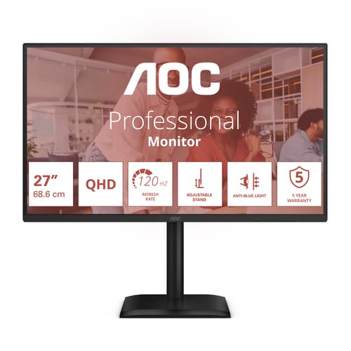 E4 Series - 27 inch - Quad HD IPS LED Monitor - 2560x1440 - 120Hz - Pivot - HAS