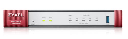 USG FLEX 50 HP - 5 Gigabit user-definable ports - 1 1G PoE+ - 1 USB with 1 YR Gold Security Pack