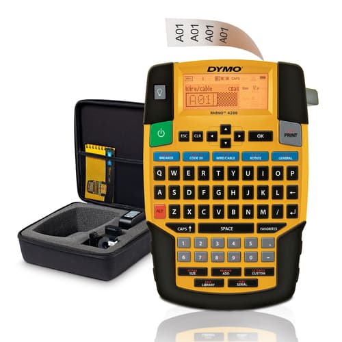 DYMO Rhino 4200 Industrial Label Maker - Case Kit - Qwerty Layout