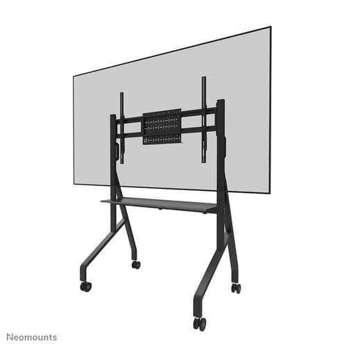 MOVE Go TV trolley - 55-86inch - Max 76 kg - Manual Control -  Height 106-136 cm - VESA 100x100-900x600 - incl. hardware shelf