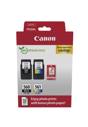 Cartouches d'encre Canon CRG PG-560/CL-561 PVP
