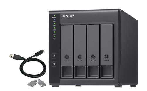 TR-004 HDD/SSD enclosure - 2.5 inch / 3.5 inch - Black
