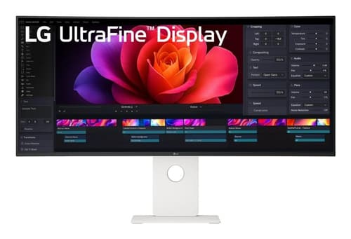 U990A - 40 inch - Curved - UltraWide 5K Nano IPS LED Monitor - 5120x2160 - White - 2x Thunderbolt 5 - HAS