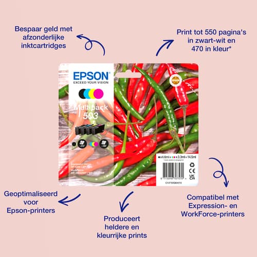 Epson 503 4-Color Ink Multipack