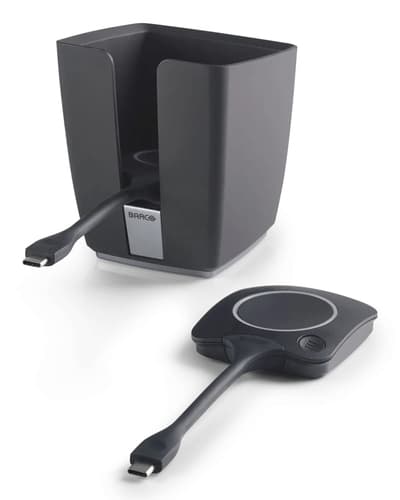 ClickShare Tray Gen2 con 2 botones USB-C