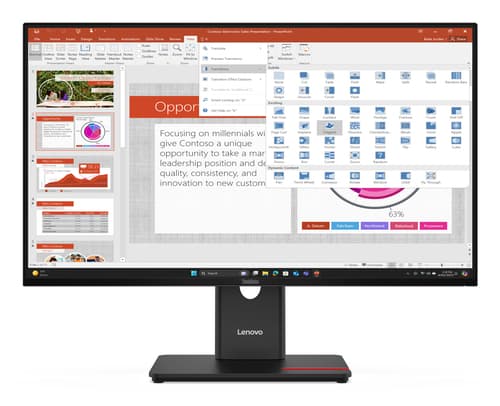 ThinkVision T27-40 - Monitor LED IPS Full HD 27" - 1920x1080 - 120Hz - Pivot / HAS / USB-C