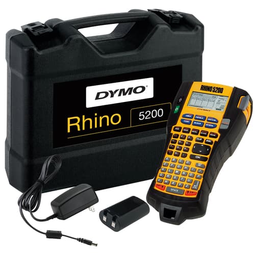 Rhino 5200 Industrial Label Maker - Hard Case Kit - ABC Layout