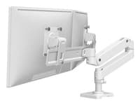 LX Pro Desk Dual Direct Arm - Two Monitor Mount - Max. 27 inch screen - White