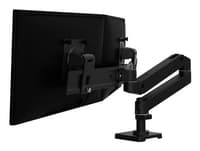 LX Pro Desk Dual Direct Arm - Two Monitor Mount - Max. 27 inch screen - Black