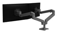 LX Pro Dual Side-by-Side Arm - Two Monitor Mount - Max. 27 inch screen - Dark Grey