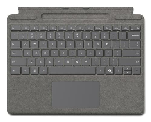 Surface Pro Type Cover - Keyboard w/ PenStor - QWERTY - Platinum