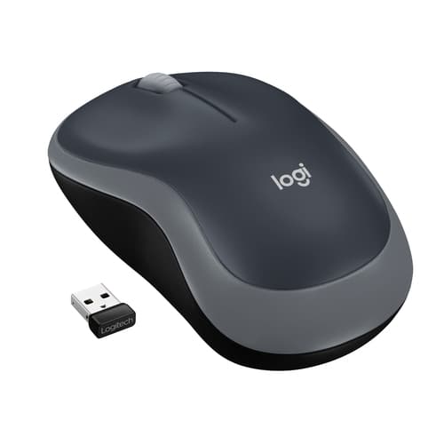 M185 Compact Wireless Mouse - Black/Grey