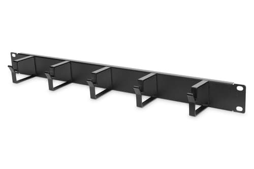 1U-Kabelmanagementpanel mit Kabelringen für 483 mm (19 Zoll) Schränke