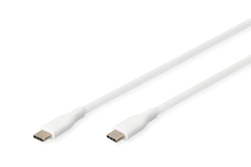 DIGITUS USB-C zu USB-C Ladestecker 0,5m 60W Weiß