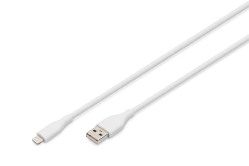 DIGITUS 2m USB-A to Lightning Charging Cable 12W White