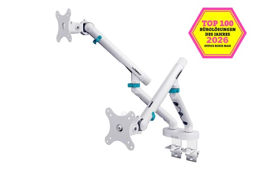 DIGITUS Doppelmontagehalterung 2x 35 Zoll 10 kg VESA Weiß