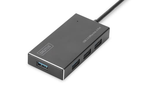 Concentrateur USB 3.0 4 ports DIGITUS avec alimentation 5V/2A