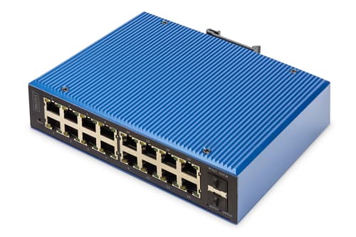 Conmutador Ethernet Gigabit gestionado L2 de 16+2 puertos - 16x GE RJ45 + 2 puertos SFP