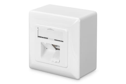 CAT 6 Wandsteckdose, geschirmt - 2x RJ45