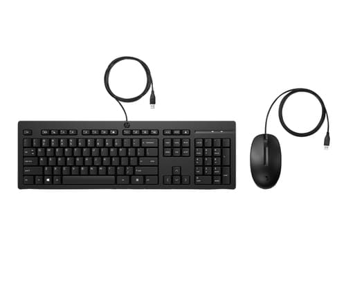 225 Wired Mouse and Keyboard Combo (AX2Y7AA) - QWERTY