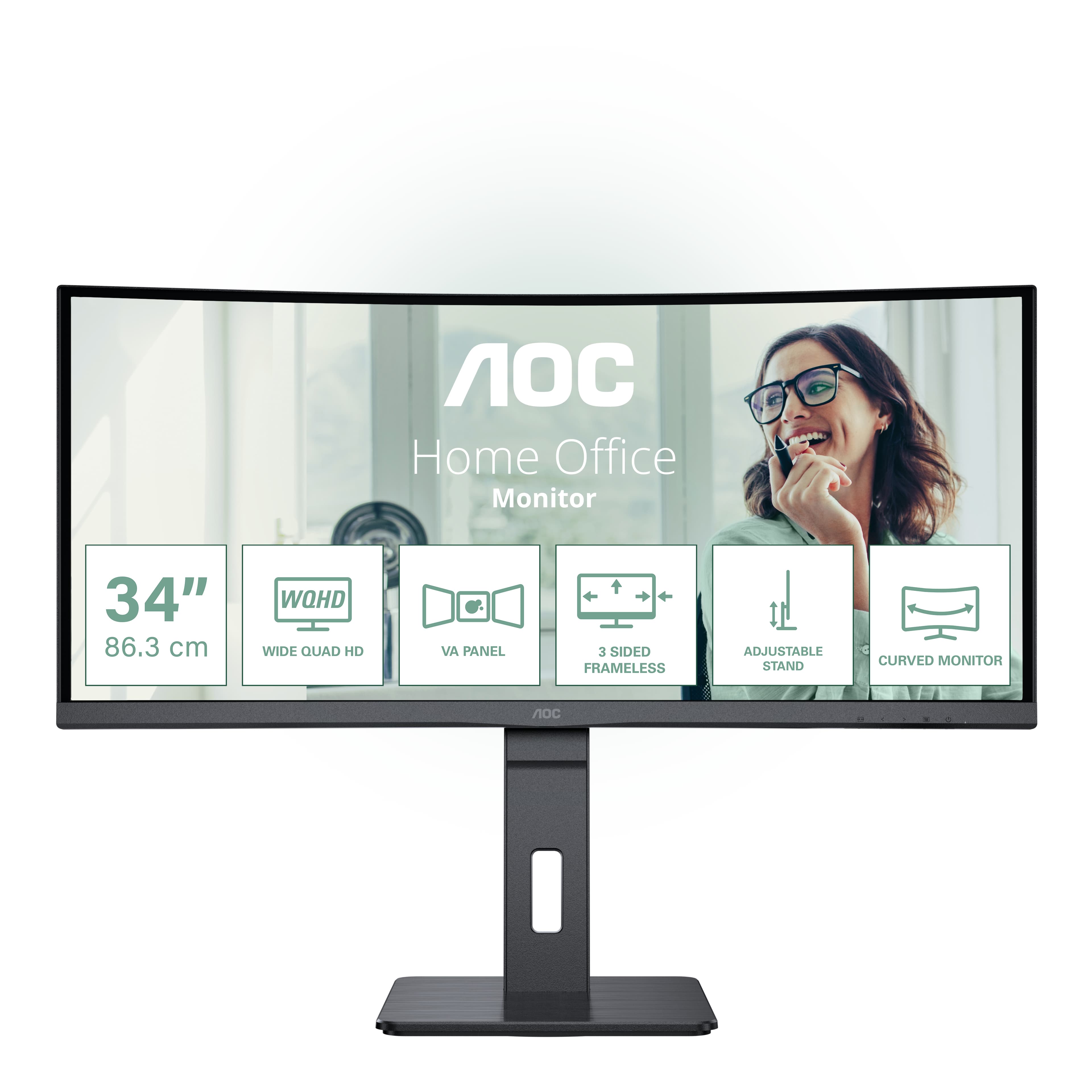 AOC CU34P3CV 34" UltraWide Quad HD Monitor