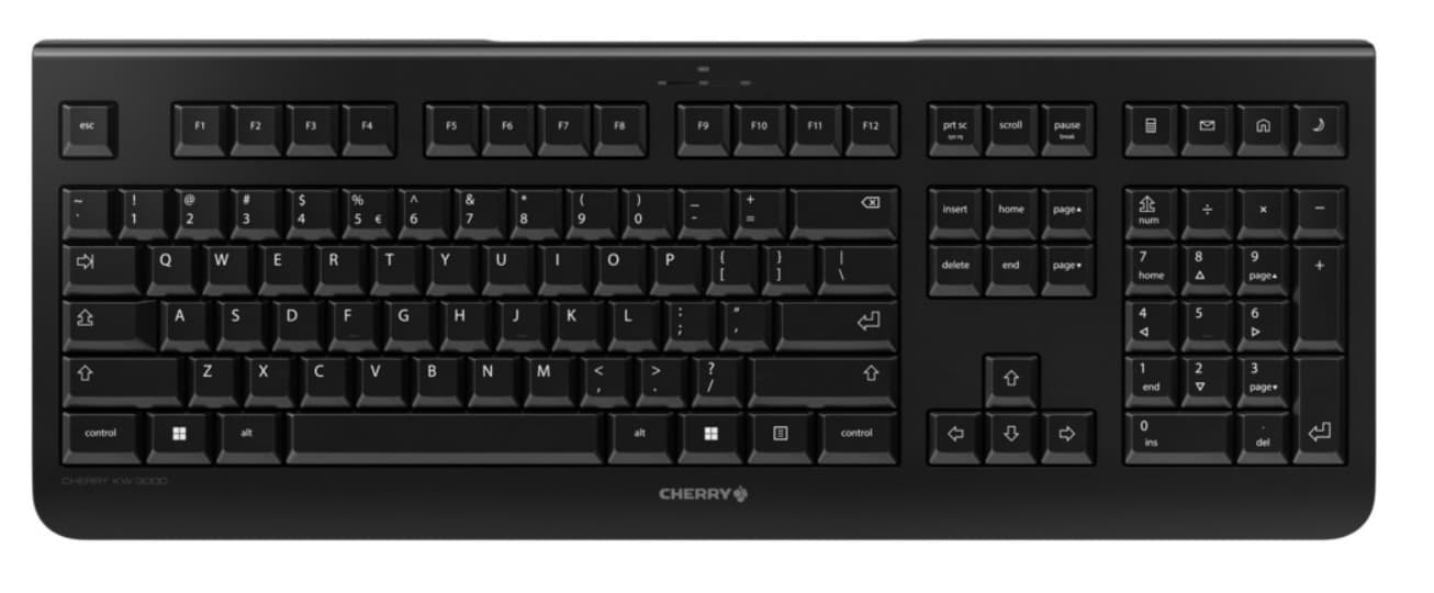 CHERRY KW 3000 Clavier - Sans fil - QWERTY - Noir