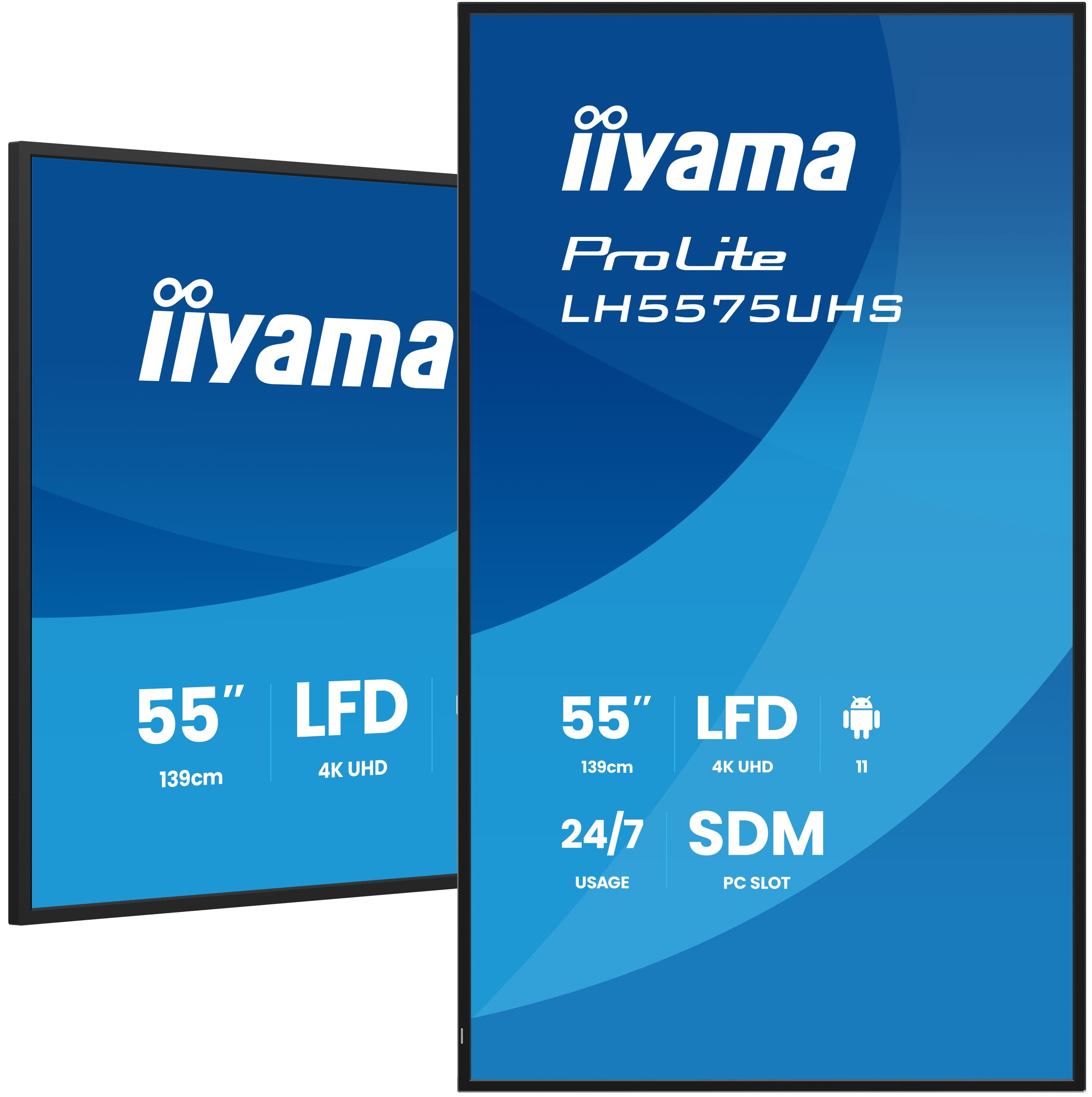 IIYAMA ProLite 55" 4K Ultra HD Affichage Numérique Professionnel