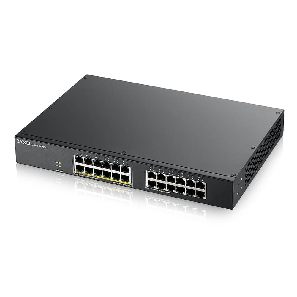 Commutateur 24 ports intelligent géré - PoE+ - Budget d'alimentation 130W