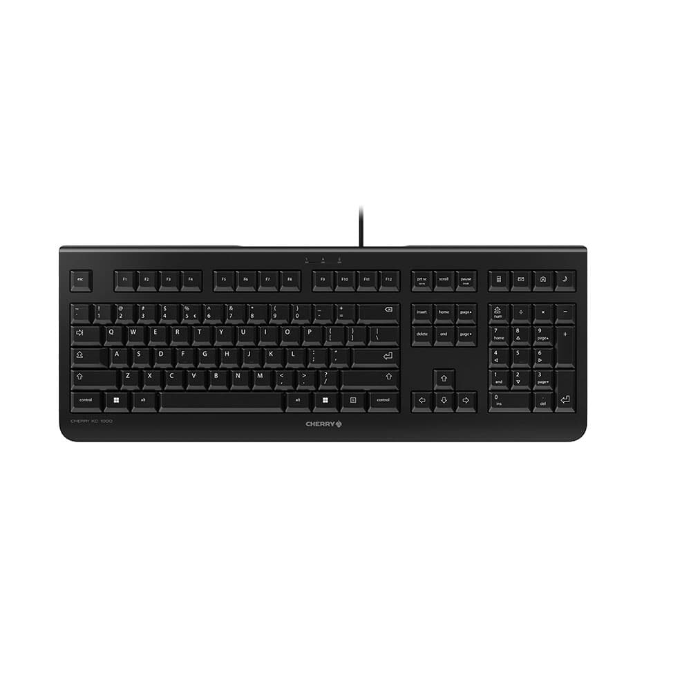 CHERRY KC 1000 Clavier - Filaire QWERTY - Noir