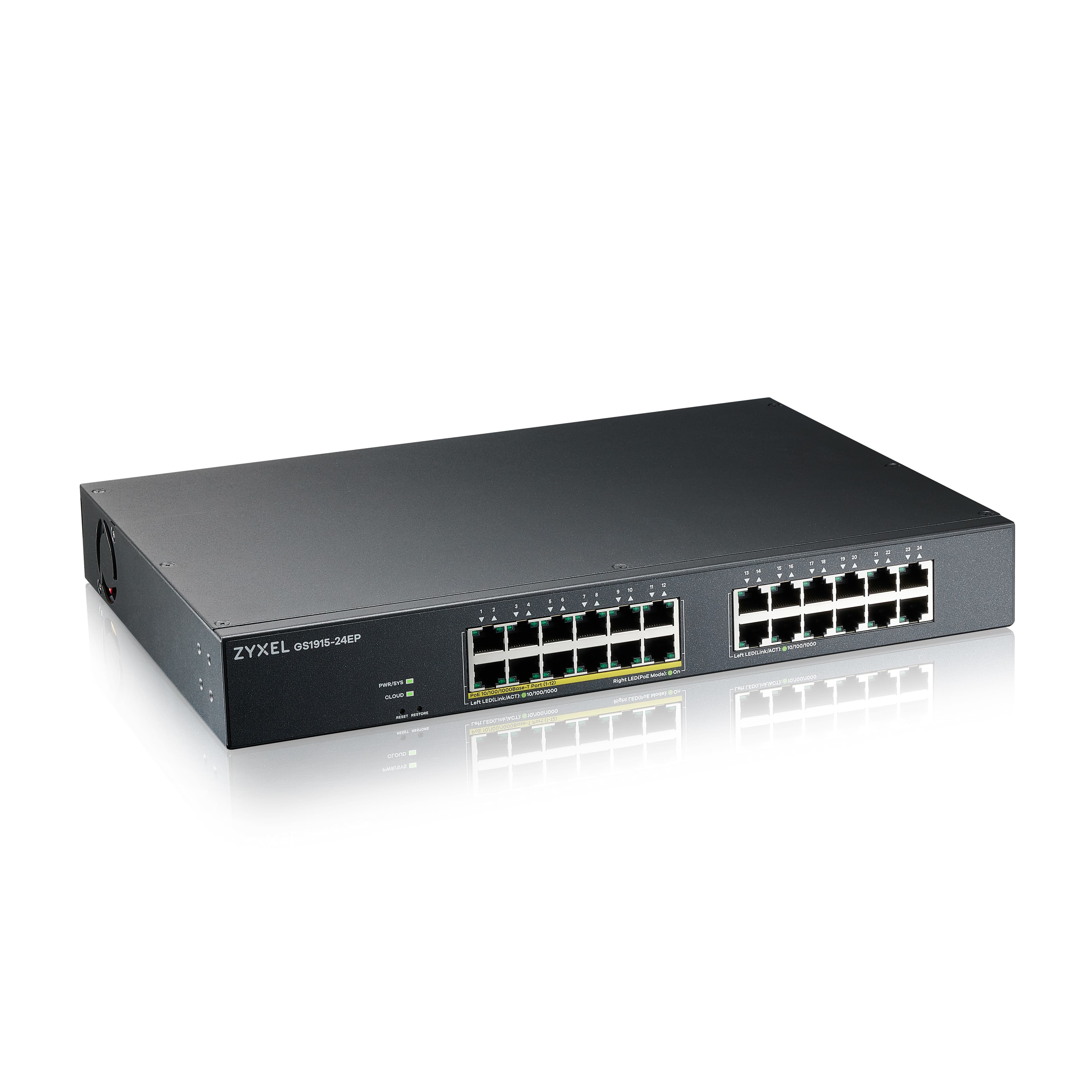 24-Port GbE Smart Switch - 48 Gbps - ZYXEL