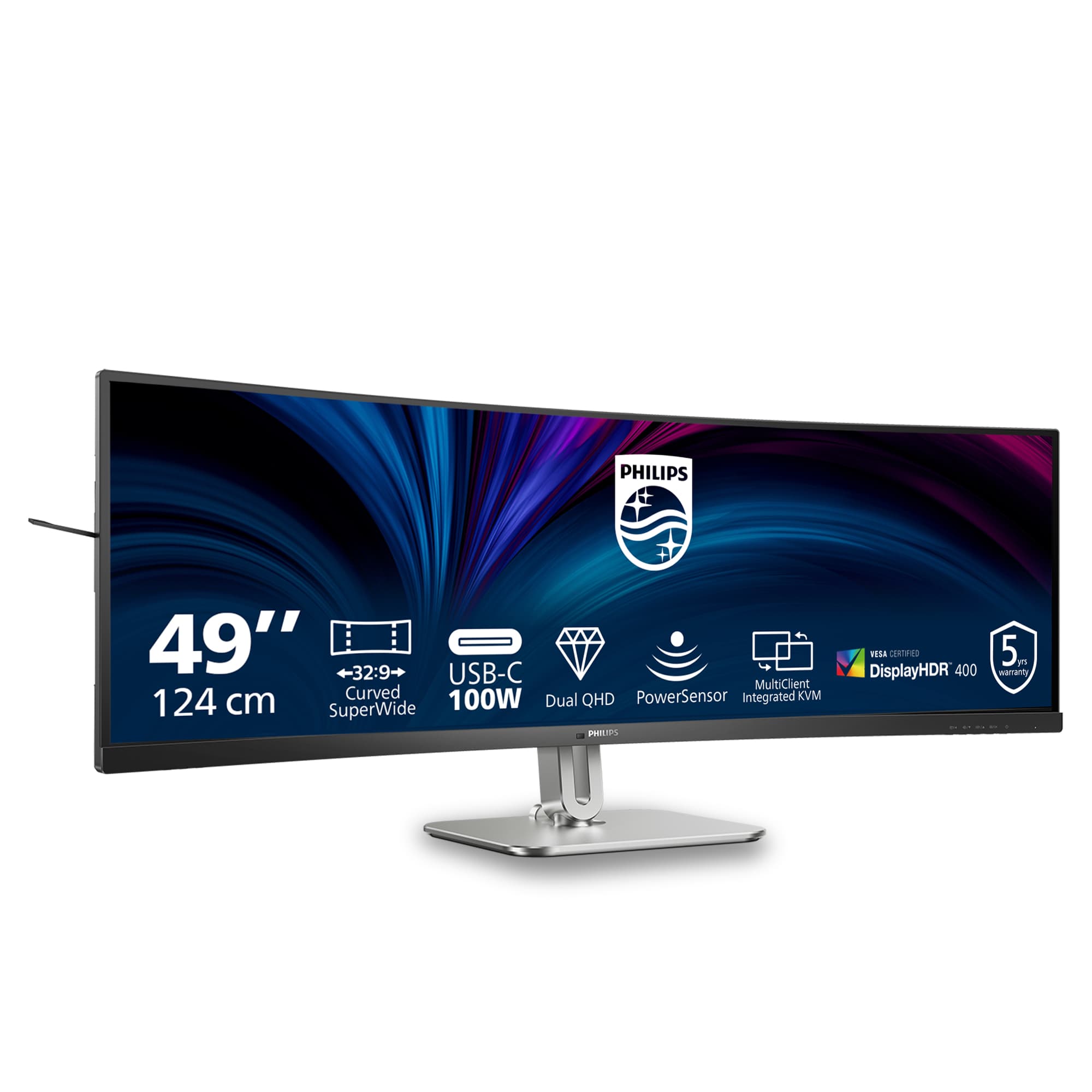 Philips 5000 Series 49B2U5900CH/00 49-inch Curved Dual Quad HD VA LED Monitor