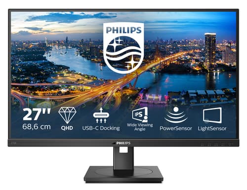 B-Line - 27 inch - Quad HD IPS LED Monitor - 2560x1440 - USB-C Dock - Pivot / HAS / RJ45