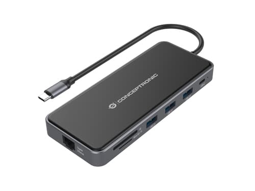 CONCEPTRONIC Estación de acoplamiento 12 en 1 USB 3.2 Gen 1