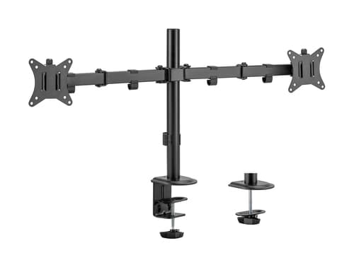 17 inch - 32 inch Articulating Desk Mount Dual Monitor Bracket