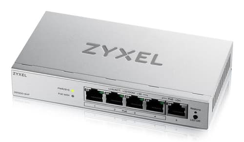 Conmutador GS1200-5HPV3 administrado L2 Gigabit Ethernet PoE de escritorio