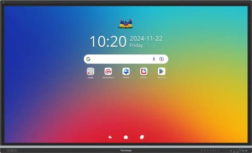 ViewBoard 51 serie touchscreen 75INCH UHD, Android 14 EDLA certified, IR 500 nits, 2x 25W + sub 20W + 8-array mic, 3x USB-C 8/128GB