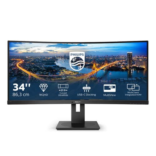 Monitor Philips 34" Curved UltraWide Quad HD