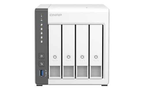 ARM 4-core Cortex-A55 - NAS Tower - 4 GB RAM - 4GB Flash - 4 Bays 3.5 inch - White