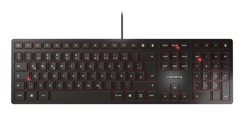 CHERRY KC 6000 Slim QWERTZ German Black Keyboard