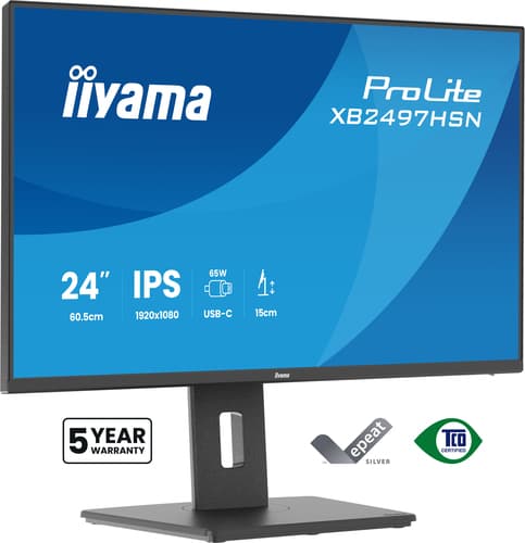 ProLite 24 inch - Full HD IPS LED Monitor - 1920x1080 - USB-C Dock - HAS / Pivot