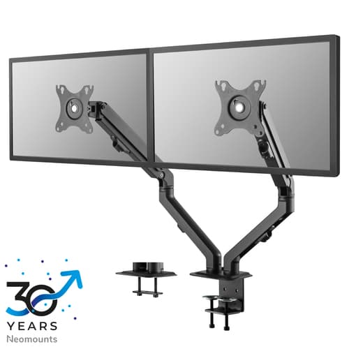 Doppelschirm-Arm - 17-27 Zoll - 2-7 kg/Display - Federmechanismus - Schwarz