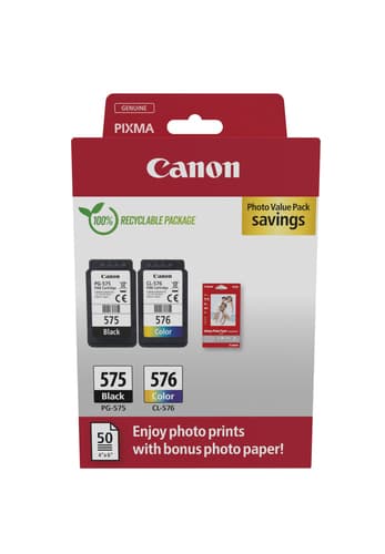 Canon PG-575/CL576 Fotopapier-Wertepackung