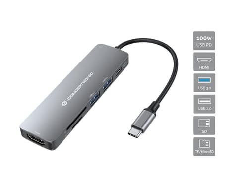 CONCEPTRONIC 6-in-1 USB 3.2 Gen 1 Docking Station