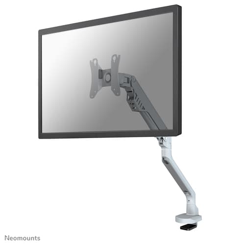 Soporte de monitor único - 10-32 pulgadas - 2-8 kg - Muelle de gas - 180 grados - Parada - Topfix - Plata