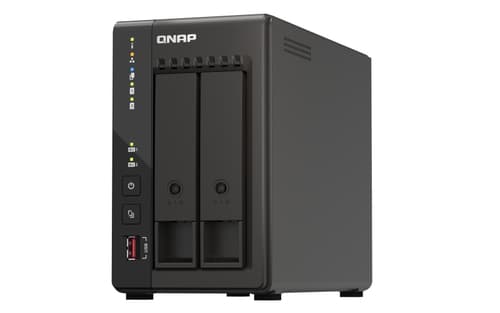 Intel Celeron J6412 NAS Tower - 2x 3.5 Inch Bays - 8GB Ram - 4GB Flash - Black